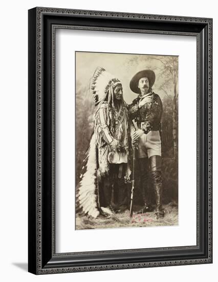 Sitting Bull and Buffalo Bill, 1885-Canadian Photographer-Framed Photographic Print