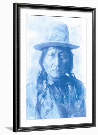 Sitting Bull - Cyanotype-The Chelsea Collection-Framed Giclee Print