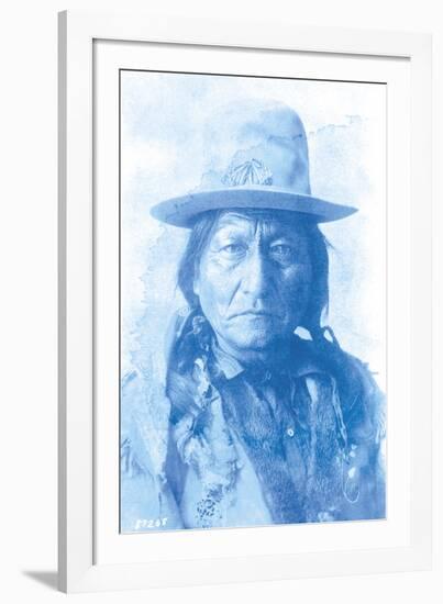Sitting Bull - Cyanotype-The Chelsea Collection-Framed Giclee Print