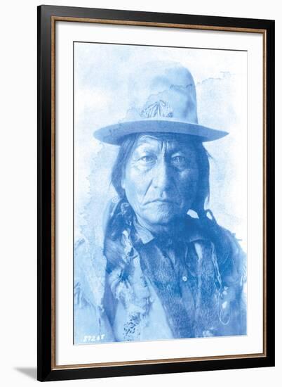 Sitting Bull - Cyanotype-The Chelsea Collection-Framed Giclee Print