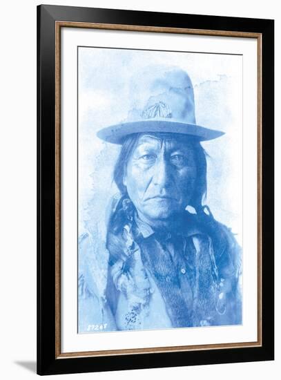 Sitting Bull - Cyanotype-The Chelsea Collection-Framed Giclee Print