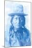 Sitting Bull - Cyanotype-The Chelsea Collection-Mounted Giclee Print