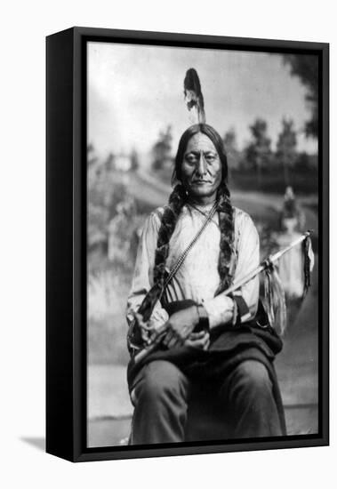 Sitting Bull, Lakota Tribal Chief-Science Source-Framed Premier Image Canvas