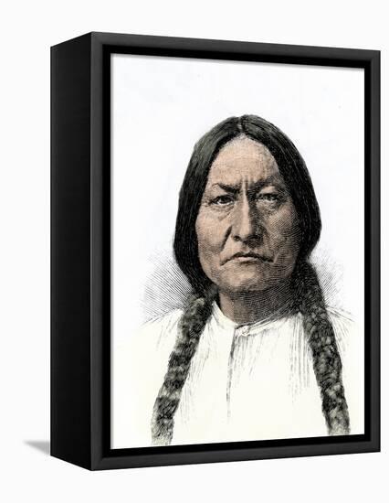 Sitting Bull, or Tatanka Iyotake, Leader of the Sioux Nation-null-Framed Premier Image Canvas