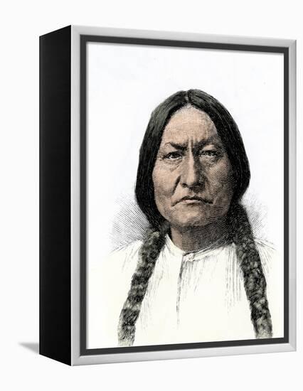 Sitting Bull, or Tatanka Iyotake, Leader of the Sioux Nation-null-Framed Premier Image Canvas