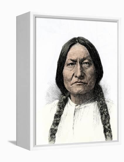 Sitting Bull, or Tatanka Iyotake, Leader of the Sioux Nation-null-Framed Premier Image Canvas