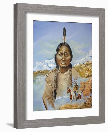 Sitting Bull-Sue Clyne-Framed Giclee Print