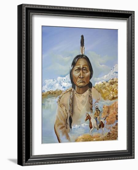 Sitting Bull-Sue Clyne-Framed Giclee Print