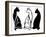 Sitting Cats-Cattallina-Framed Premium Giclee Print