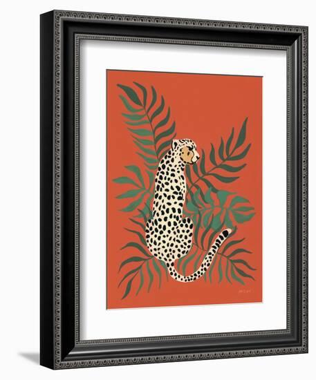 Sitting Cheetah-Yvette St. Amant-Framed Premium Giclee Print