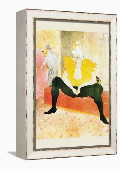 Sitting Clown-Henri de Toulouse-Lautrec-Framed Stretched Canvas