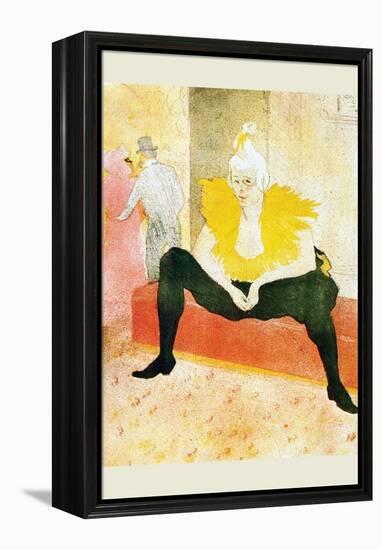 Sitting Clown-Henri de Toulouse-Lautrec-Framed Stretched Canvas