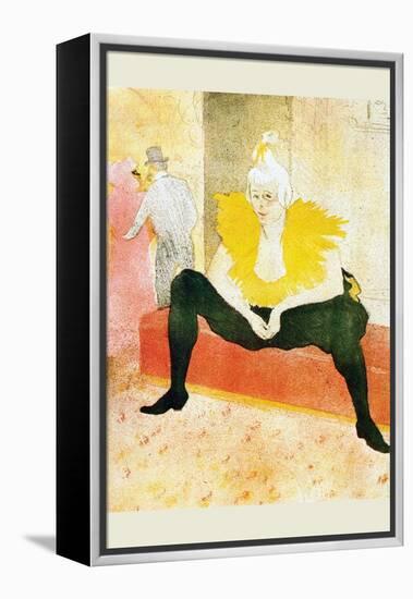 Sitting Clown-Henri de Toulouse-Lautrec-Framed Stretched Canvas