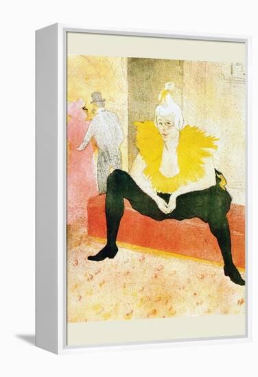 Sitting Clown-Henri de Toulouse-Lautrec-Framed Stretched Canvas