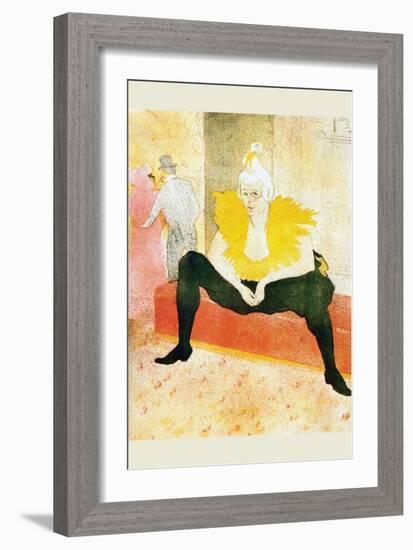 Sitting Clown-Henri de Toulouse-Lautrec-Framed Art Print