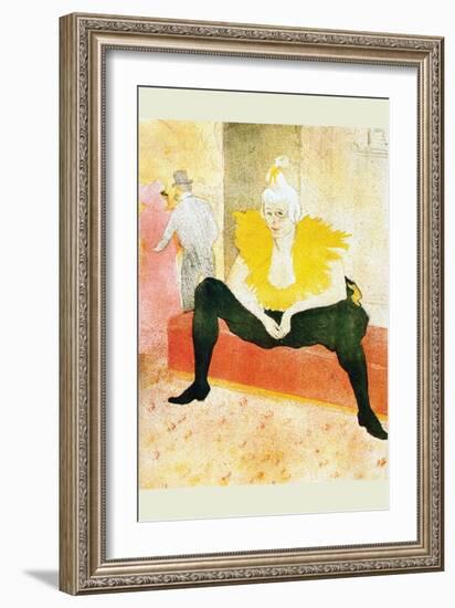 Sitting Clown-Henri de Toulouse-Lautrec-Framed Art Print