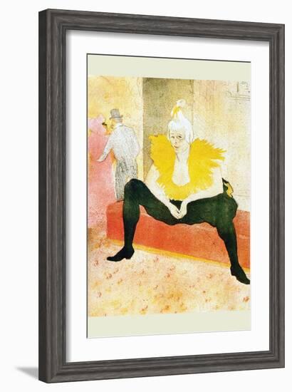 Sitting Clown-Henri de Toulouse-Lautrec-Framed Art Print