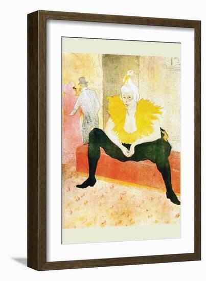 Sitting Clown-Henri de Toulouse-Lautrec-Framed Art Print