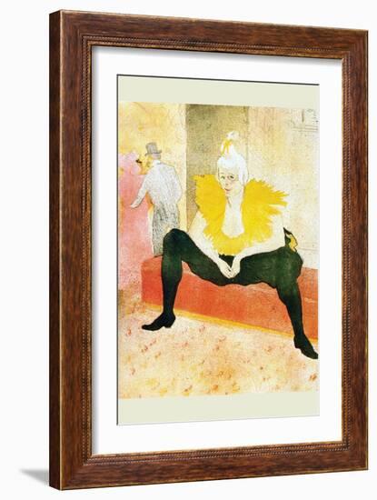 Sitting Clown-Henri de Toulouse-Lautrec-Framed Art Print