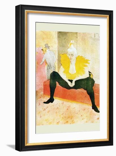 Sitting Clown-Henri de Toulouse-Lautrec-Framed Art Print