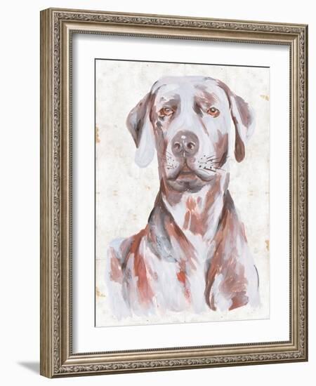 Sitting Dog I-Melissa Wang-Framed Art Print