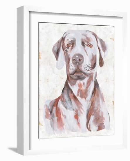 Sitting Dog I-Melissa Wang-Framed Art Print