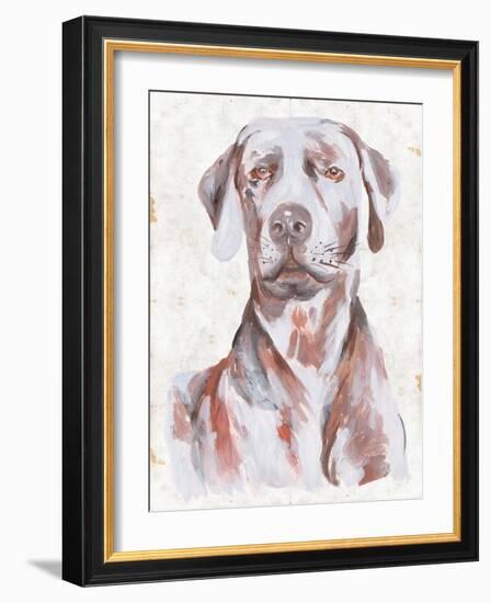 Sitting Dog I-Melissa Wang-Framed Art Print