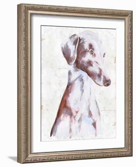 Sitting Dog II-Melissa Wang-Framed Art Print