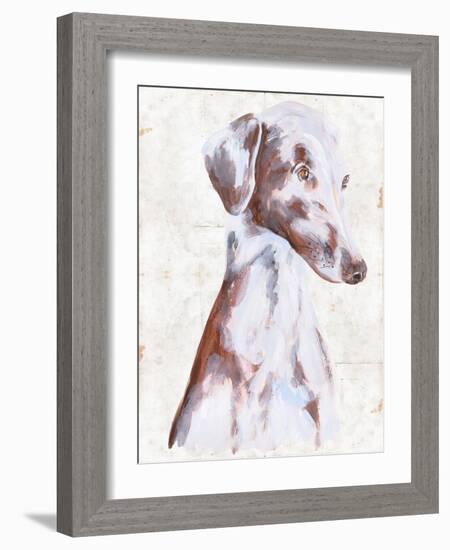 Sitting Dog II-Melissa Wang-Framed Art Print