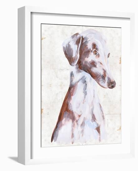 Sitting Dog II-Melissa Wang-Framed Art Print