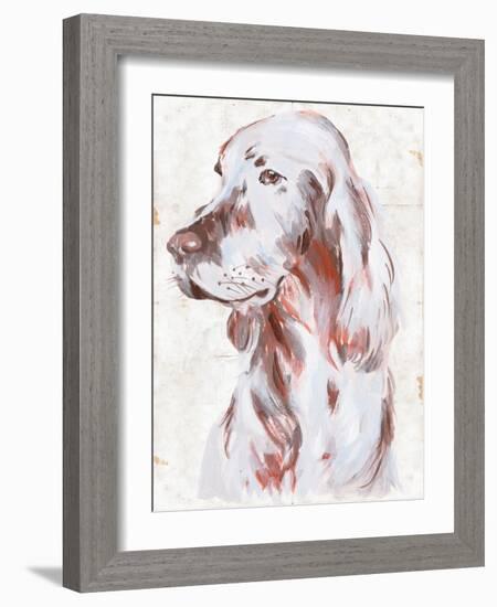 Sitting Dog III-Melissa Wang-Framed Art Print