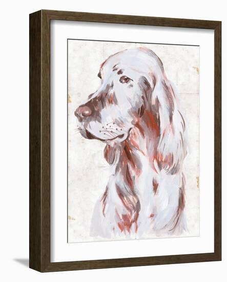 Sitting Dog III-Melissa Wang-Framed Art Print