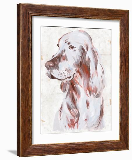 Sitting Dog III-Melissa Wang-Framed Art Print