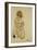 Sitting Girl in Underwear, 1917-Egon Schiele-Framed Giclee Print