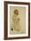 Sitting Girl in Underwear, 1917-Egon Schiele-Framed Giclee Print