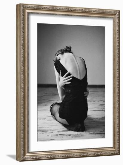 Sitting Girl-Michalina Wozniak-Framed Photographic Print