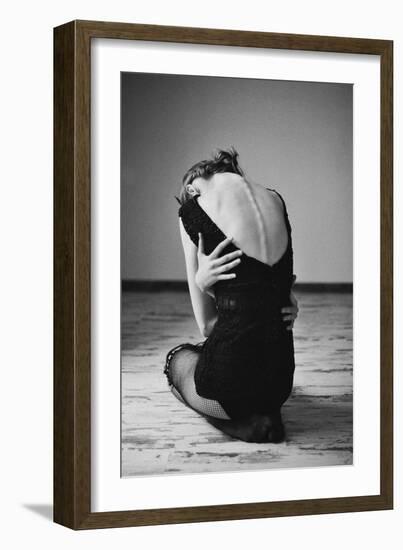 Sitting Girl-Michalina Wozniak-Framed Photographic Print