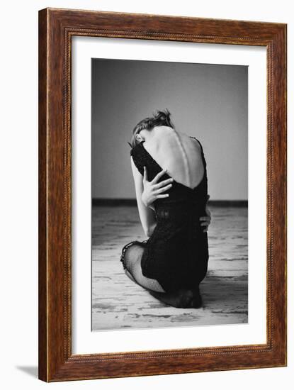 Sitting Girl-Michalina Wozniak-Framed Photographic Print