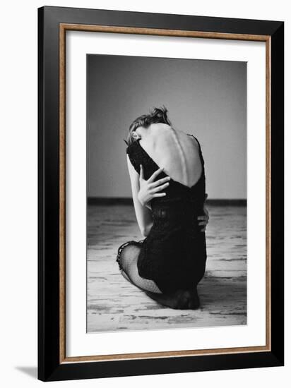 Sitting Girl-Michalina Wozniak-Framed Photographic Print