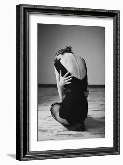 Sitting Girl-Michalina Wozniak-Framed Photographic Print