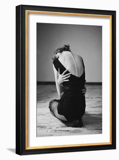 Sitting Girl-Michalina Wozniak-Framed Photographic Print