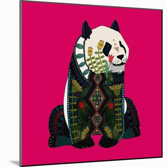 Sitting Panda (Variant 2)-Sharon Turner-Mounted Art Print