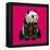 Sitting Panda (Variant 2)-Sharon Turner-Framed Stretched Canvas