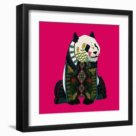 Sitting Panda (Variant 2)-Sharon Turner-Framed Art Print