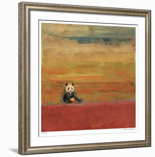 Sitting Panda-Mj Lew-Framed Giclee Print