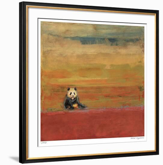 Sitting Panda-Mj Lew-Framed Giclee Print