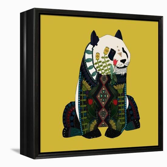 Sitting Panda-Sharon Turner-Framed Stretched Canvas