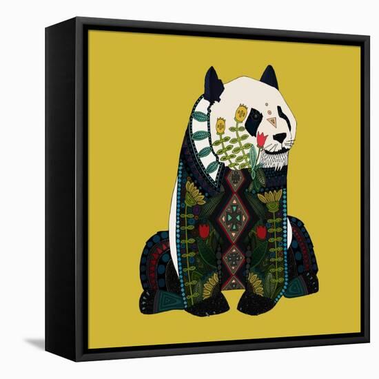 Sitting Panda-Sharon Turner-Framed Stretched Canvas