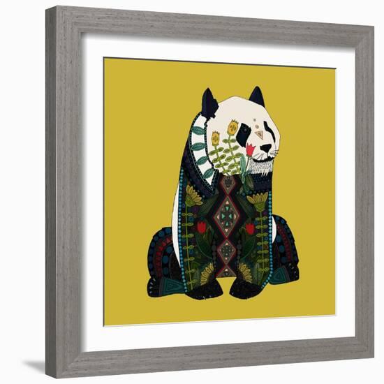 Sitting Panda-Sharon Turner-Framed Art Print