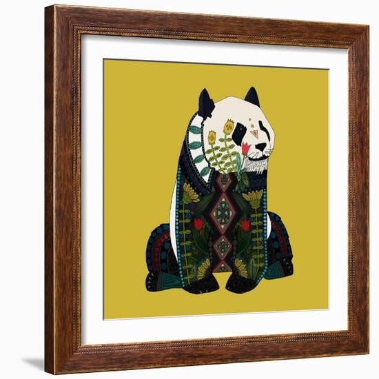 Sitting Panda-Sharon Turner-Framed Art Print